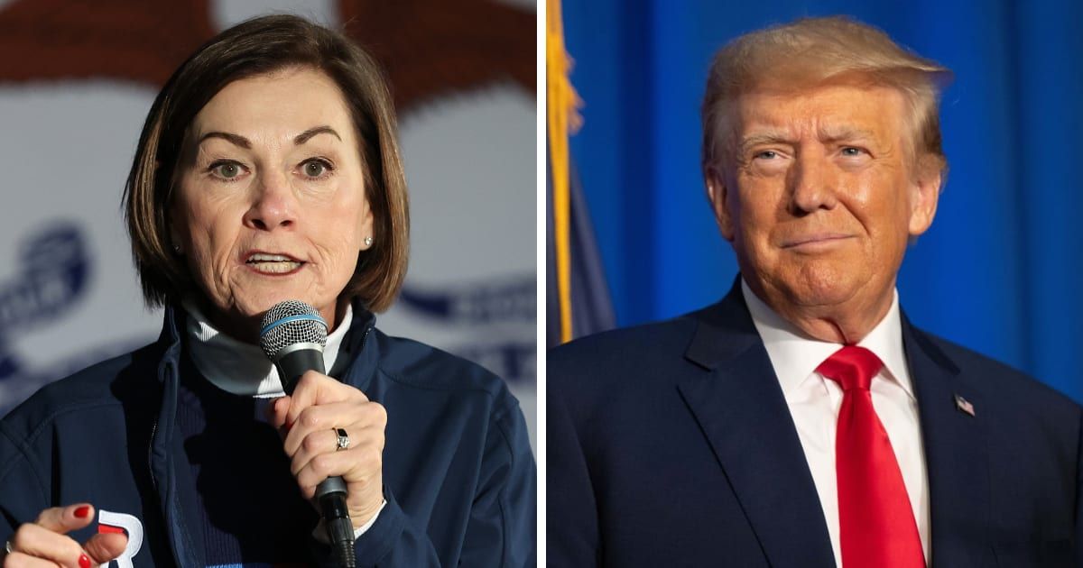Iowa Gov Kim Reynolds backed Donald Trump after his Super Tuesday dominance (Kevin Dietsch/Getty Images, Getty Images)