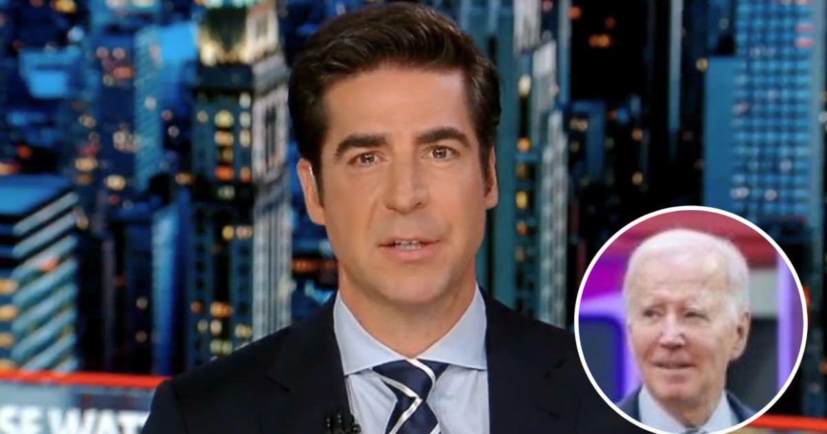 Jesse Watters said that Biden's alliance will wage a psychological war against the Amercian people in the name of saving democracy (Fox News/YouTube, @potus/Instagram)