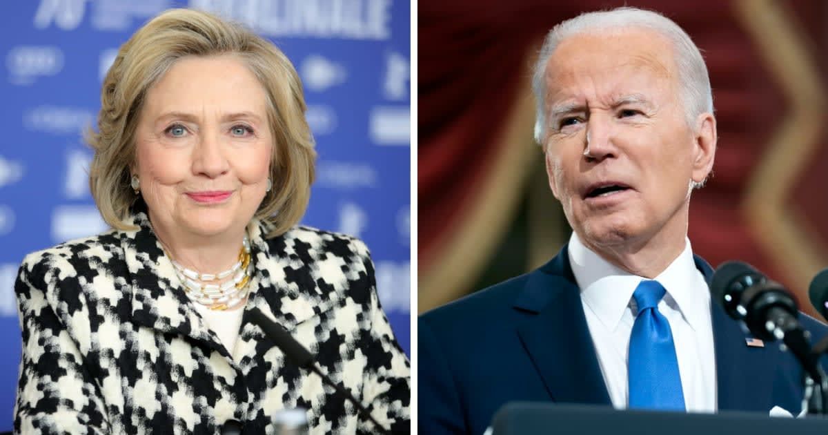 Hillary Clinton previously said Americans need to accept that President Joe Biden was old (Getty Images)