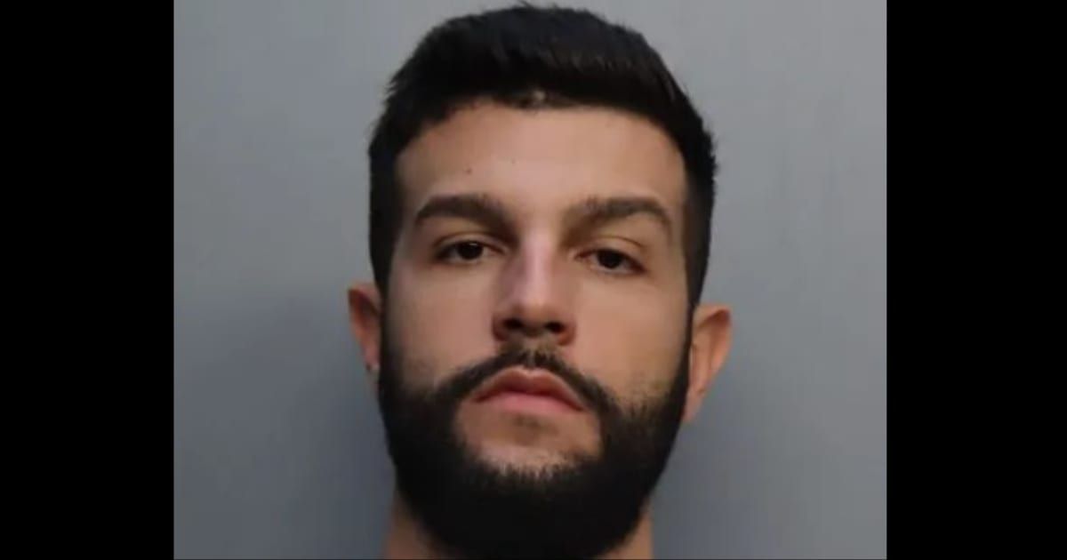 Eric Rodriguez has been arrested for manslaughter and other charges for causing the death of a passenger in September 2023 (Miami-Dade Corrections & Rehabilitation)