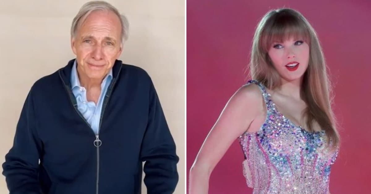 Ray Dalio faces criticism after discussing the idea of Taylor Swift becoming US President (@raydalio/Instagram, Getty Images)