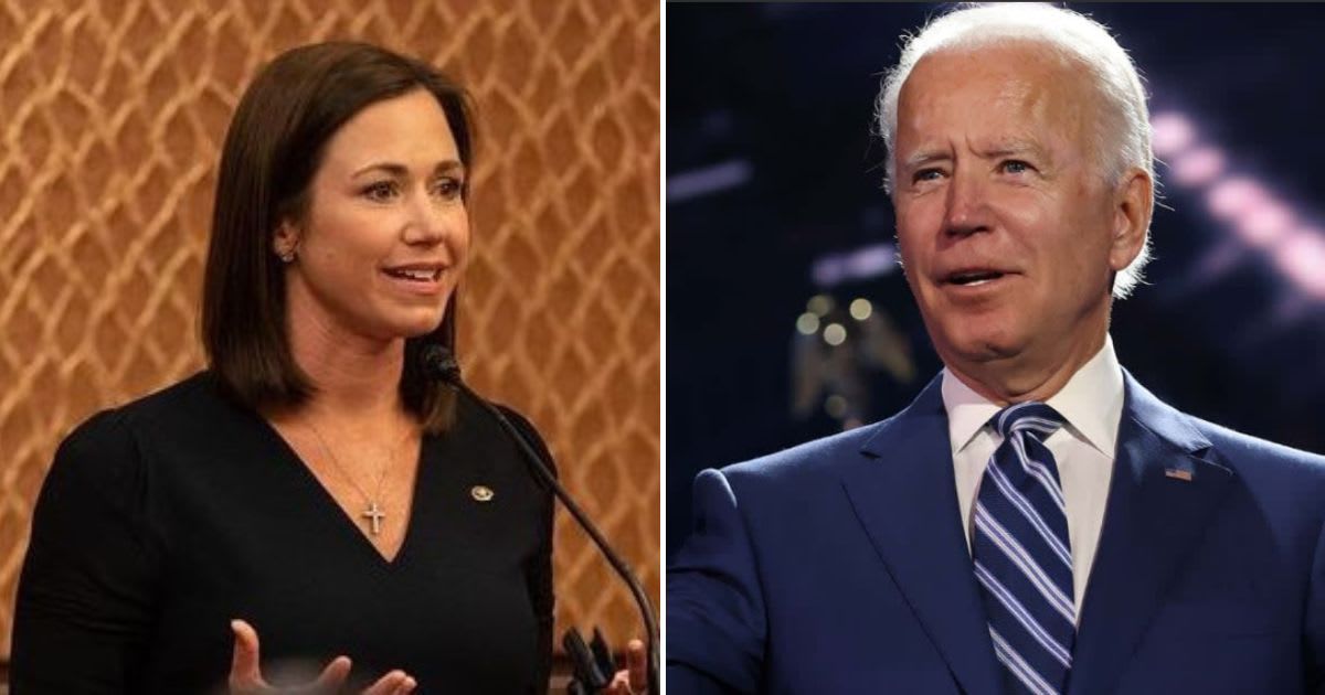 Alabama Senator Katie Britt delivered the GOP’s response to President Joe Biden’s State of the Union address (@senkatiebritt/Instagram, Getty Images)