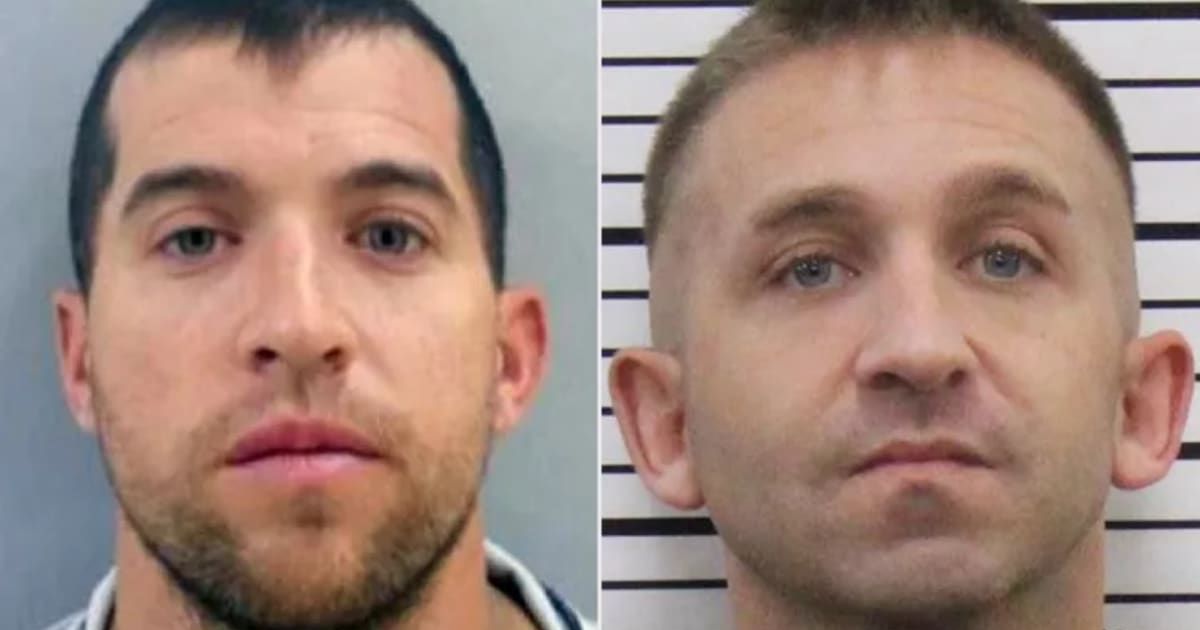 Caleb Kinsey and Stephen Glosser were arrested in February 2023 in relation to a home explosion (Bryan County Sheriff's Office)