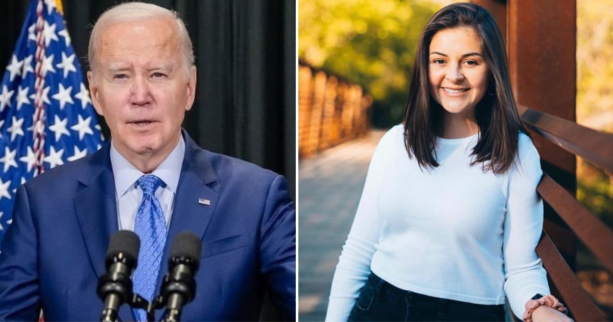 Joe Biden mispronounced Laken Riley's name during his SOTU speech (@potus/Instagram, Laken Riley/Facebook)