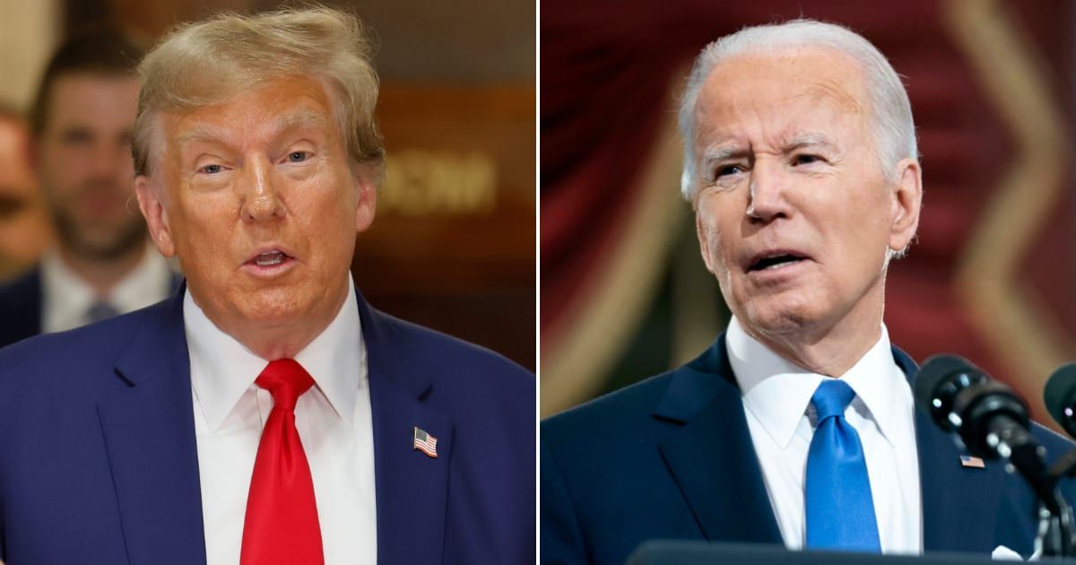 Donald Trump unleashed a barrage of criticisms against President Joe Biden's policies during a rally held in Rome (Getty Images)