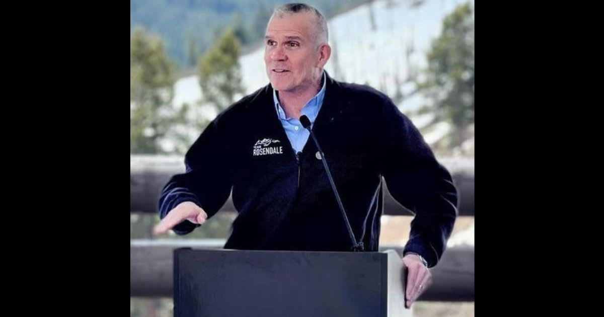 Rep Matt Rosendale (R-Mont) has announced that he will not seek a third term, citing undefined 'false and defamatory rumors' about himself and his family, as well as a death threat (@reprosendale/Instagram)