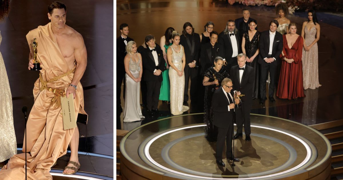 The memorable moments from the 96th Academy Awards included John Cena showing a little too much of himself and 'Oppenheimer' winning the Best Picture (Kevin Winter/Getty Images)
