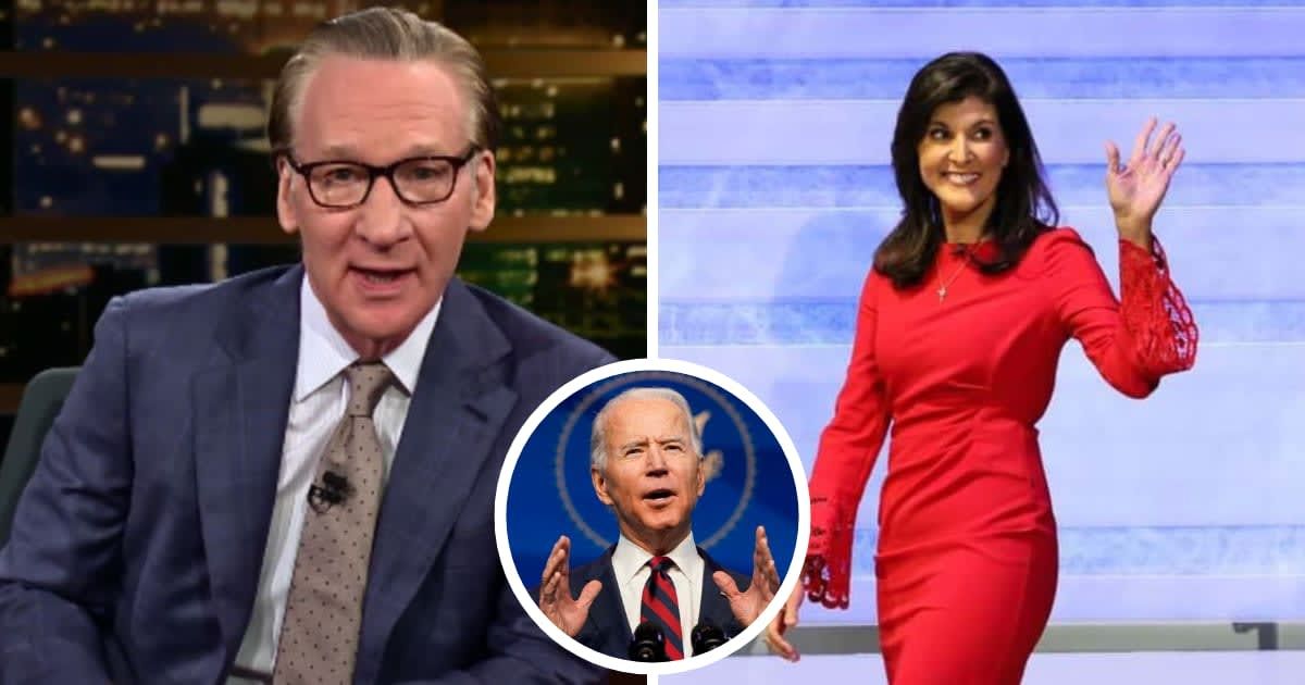 Bill Maher urges Joe Biden to replace Kamala Harris with Nikki Haley as his running mate (Real Time With Bill Maher/YouTube, Getty Images)