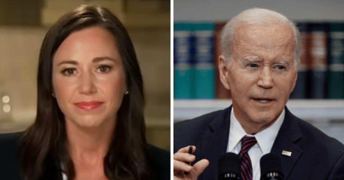 Katie Britt doubled down on her rebuttal of Joe Biden's State of the Union speech (Screengrab/Fox News, Getty Images)