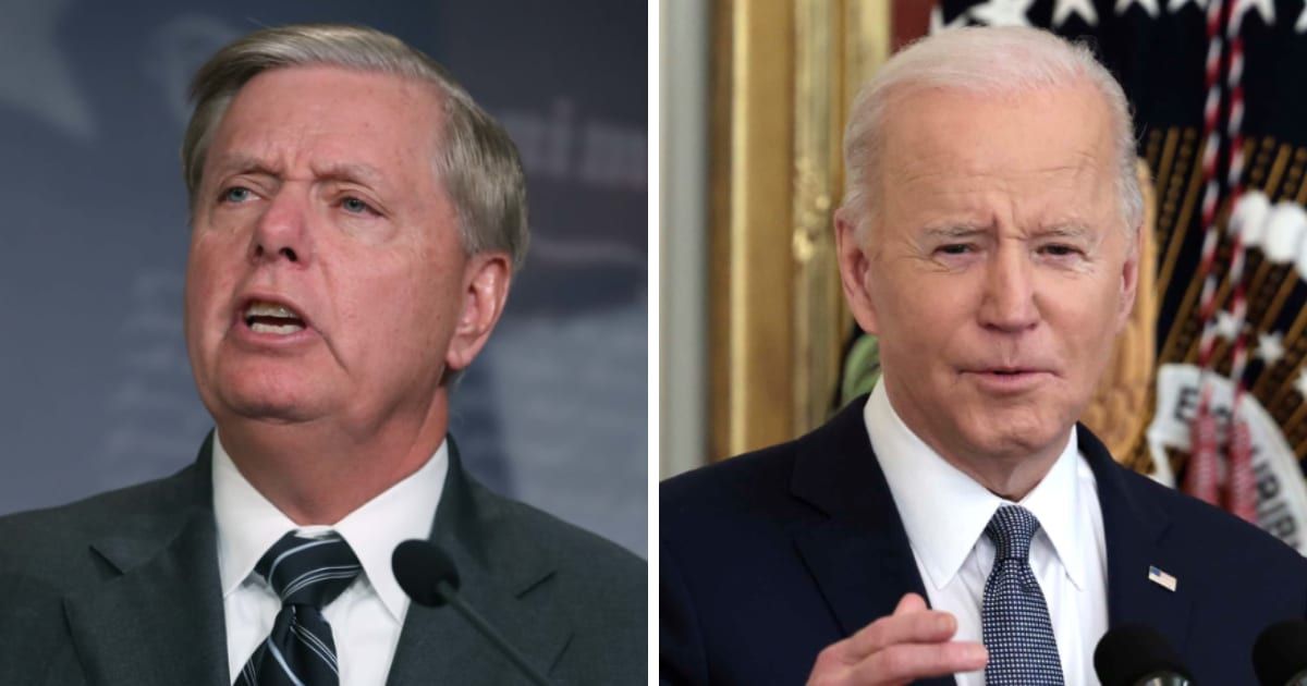 South Carolina Senator Lindsey Graham lashed out at President Joe Biden over his policies in a recent interview (Getty Images)