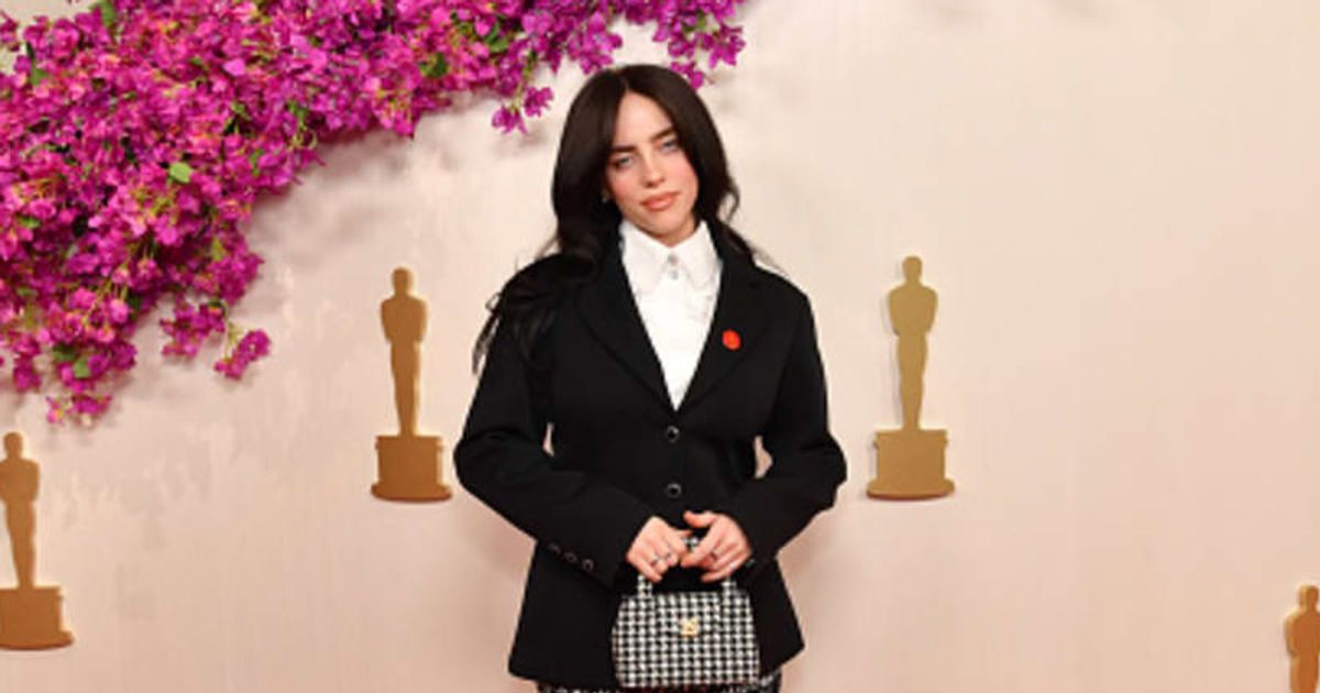 Billie Eilish wins the Best Original Song award at the 2024 Oscars for her composition 'What Was I Made For?' (Sarah Morris/WireImage)