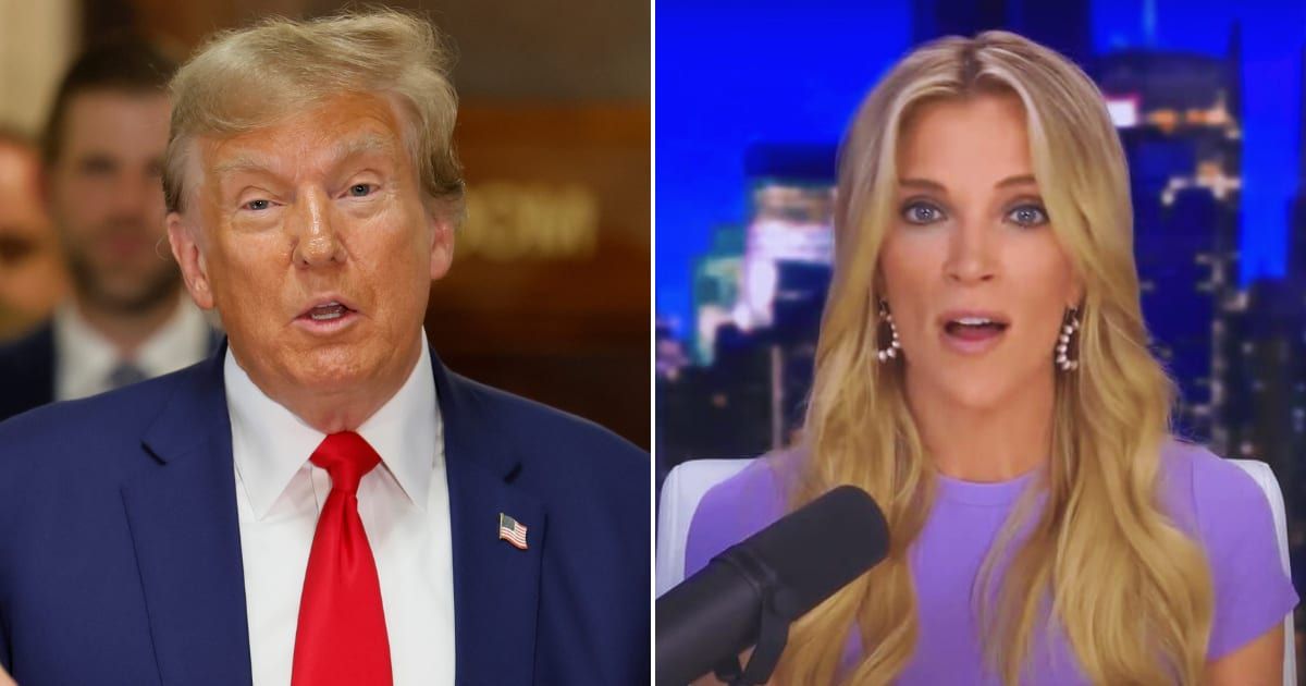 Former President Donald Trump revived his long-standing feud with ex-Fox News host Megyn Kelly (Getty Images, YouTube/Megyn Kelly)