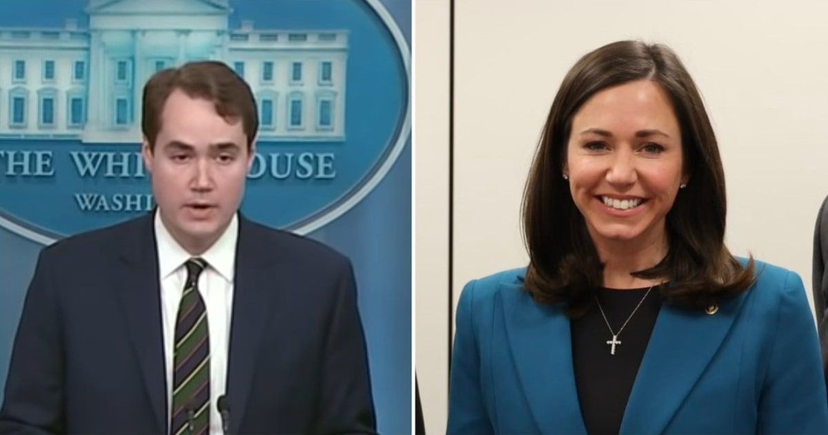 White House criticized Sen Katie Britt for ‘debunked lies’ in SOTU speech rebuttal (White House/YouTube, @SenKatieBritt/X)