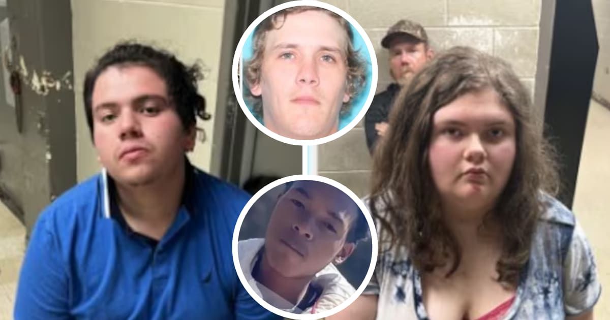 Jose Bautista, Michael Proctor, and Makaleigh Vick have been charged in the death of Amir Hinnant (lower inset) (Edgecombe County Sheriff's Office)