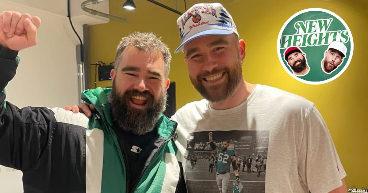 Jason and Travis' raw chemistry, candid banter, and unfiltered personalities have captivated audiences worldwide, propelling their podcast to new heights (New Heights/X, New Heights/YouTube)