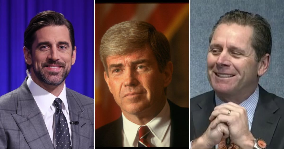 (L-R): NFL players Aaron Rodgers, Jack Kemp, and Steve Largent went into politics (Aaron Rodgers/Facebook, Steve Liss/Getty Images, screenshot/c-span.org)