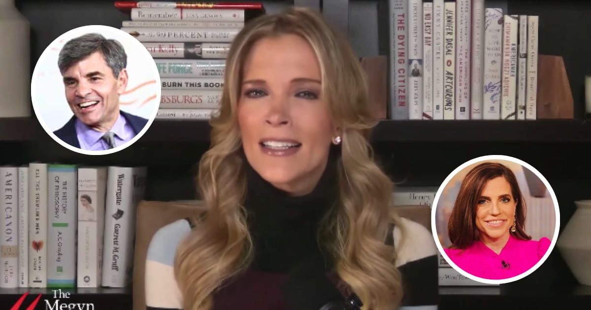 Megyn Kelly has slammed George Stephanopoulos as a hypocrite and accused him of 'rape shaming' Republican Rep Nancy Mace (@MegynKelly/Youtube; Getty Images)