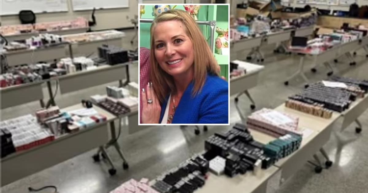 Michelle Mack, 53, recruited up to 12 young women to steal from stores across the country and mail the loot back to her home (SCDJ/NBC/screengrab)