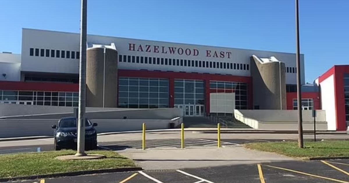 Hazelwood East High School students were forced to leave early Monday the incident (Hazelwood Schools)