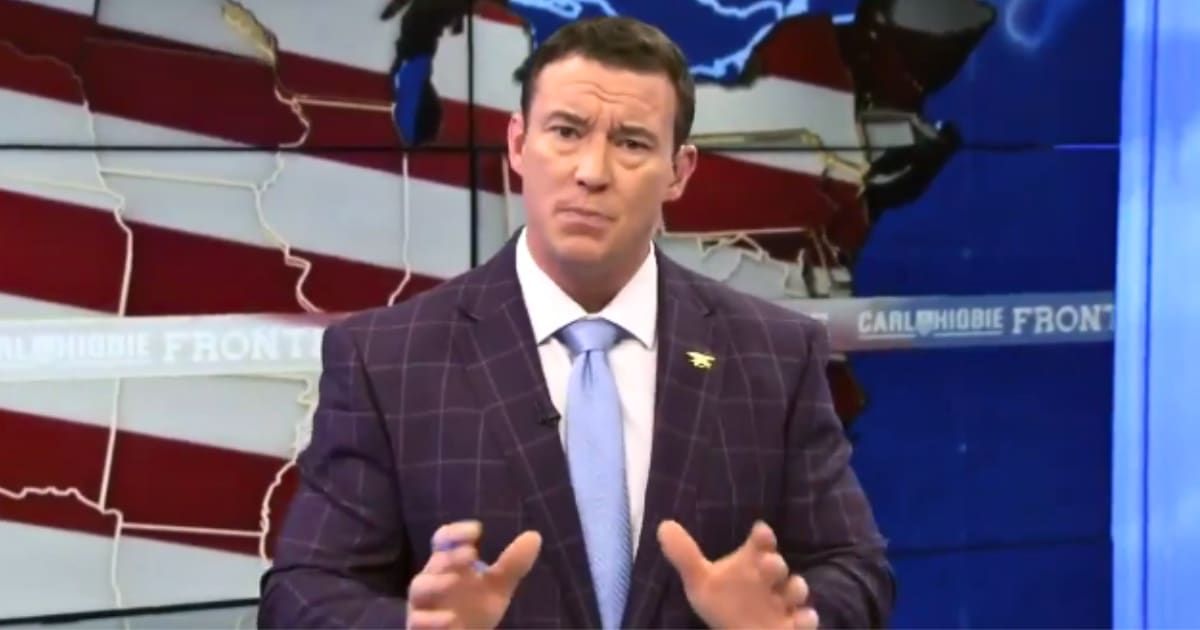 Newsmax host Carl Higbie tore into House Republicans on March 13 for voting for a bill that could effectively ban the popular app TikTok (NewsmaxTV/YouTube)