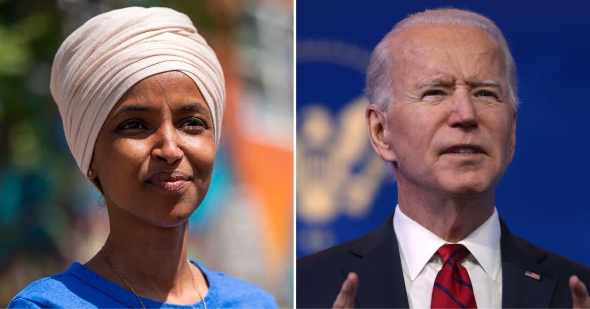 Ilhan Omar will vote for Joe Biden in 2024 as 'democracy is on the line' (Getty Images)