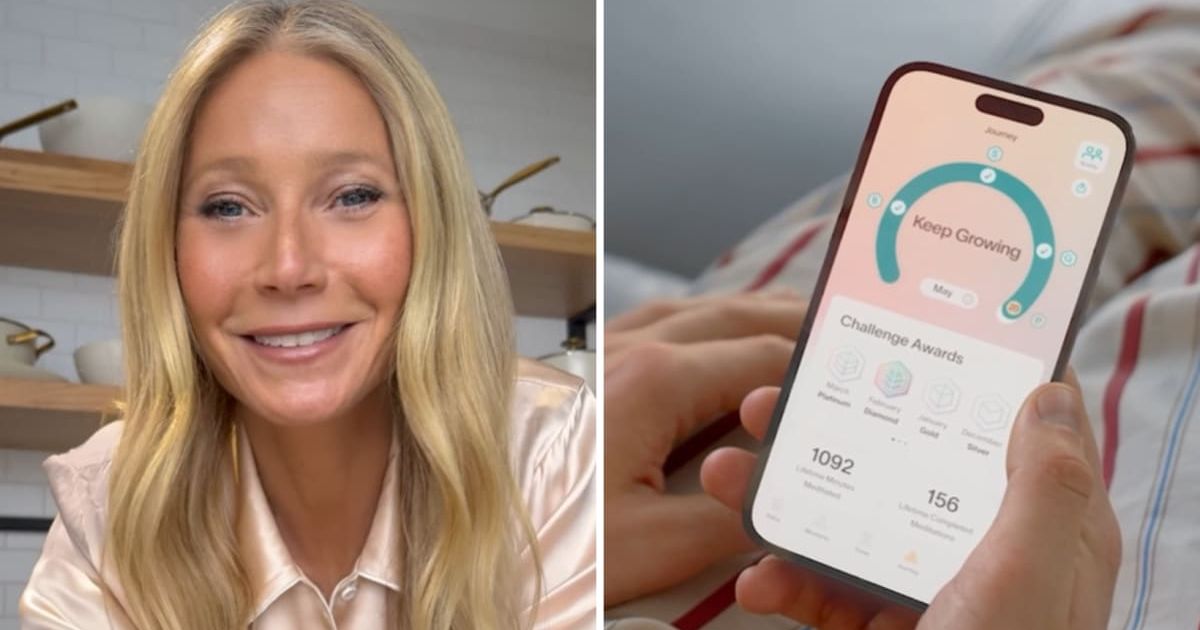 Gwyneth Paltrow has collaborated with new AI meditation app Moments of Space (@gwynethpaltrow/Instagram)