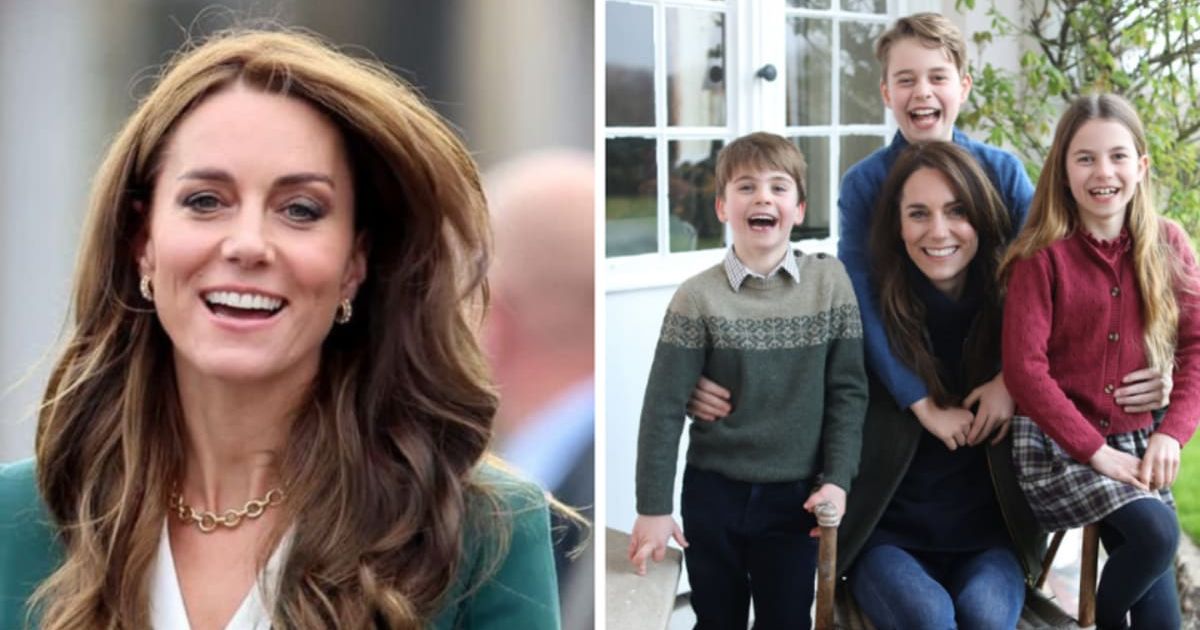Kate Middleton has come under fire for editing her family photo on social media (Getty Images, X/@KensingtonRoyal)