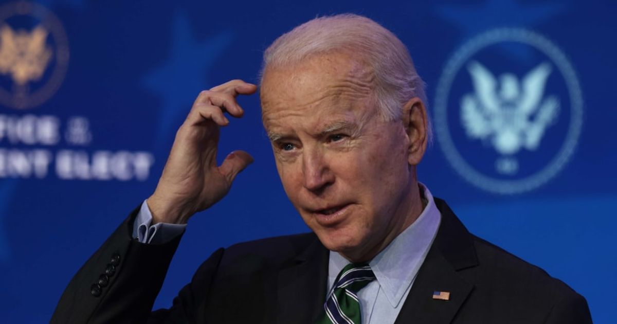 Joe Biden’s recent campaign stop in Michigan stirred controversy as he was seen asking for permission to take questions from the press (Getty Images)