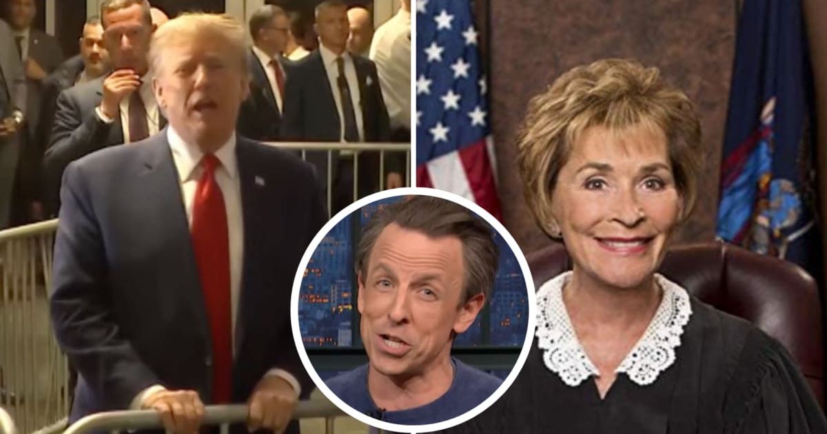 Seth Meyer roasted Donald Trump by hilariously comparing him to Judge Judy (NBC, CBS)