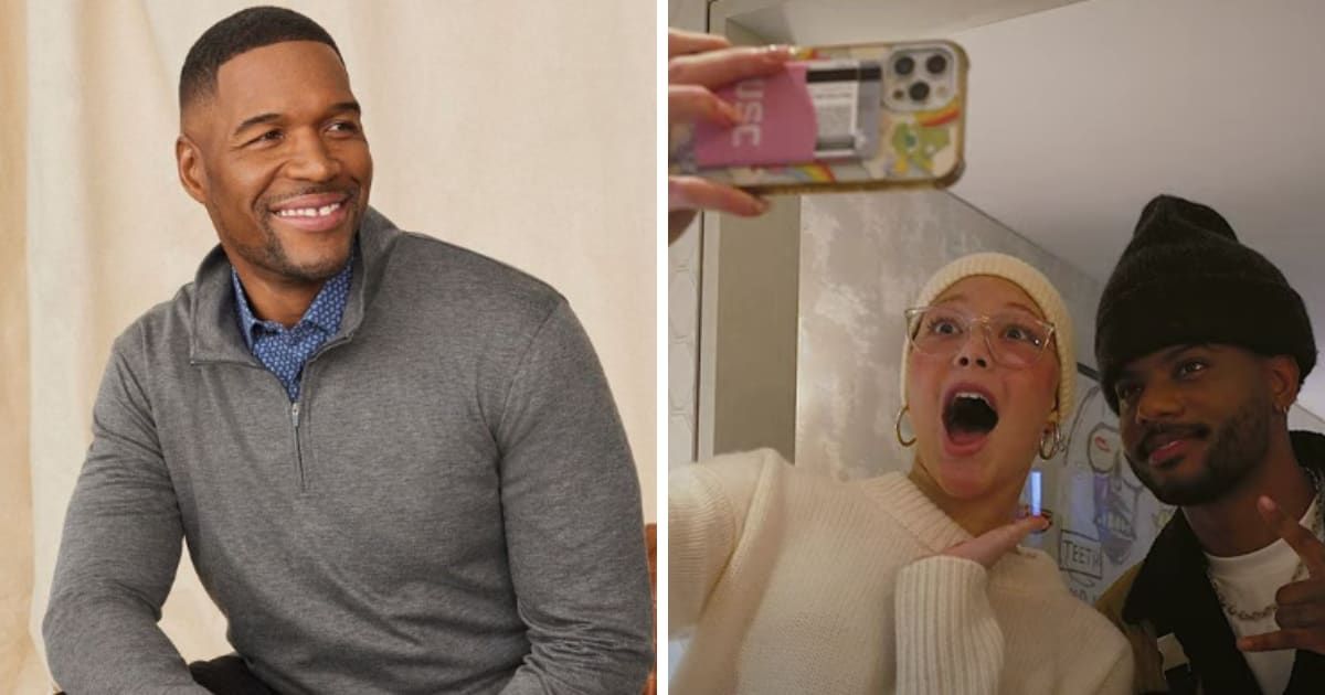Michael Strahan gives daughter Isabella a surprise by taking Bryson Tiller to meet her (Instagram/@michaelstrahan and YouTube/ Isabella Strahan)