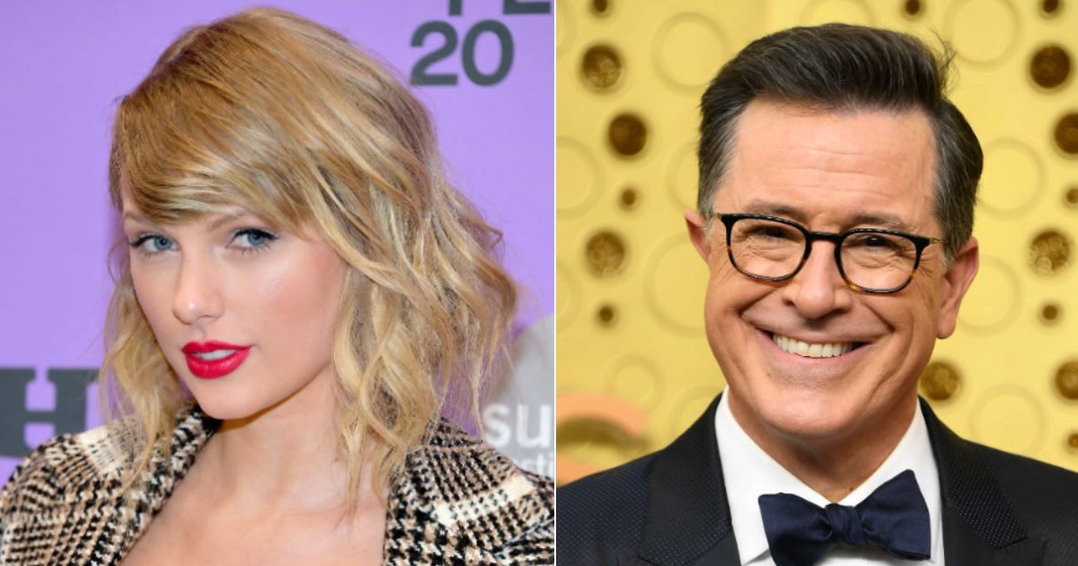 Stephen Colbert expressed his unwavering devotion to Taylor Swift (Getty Images)
