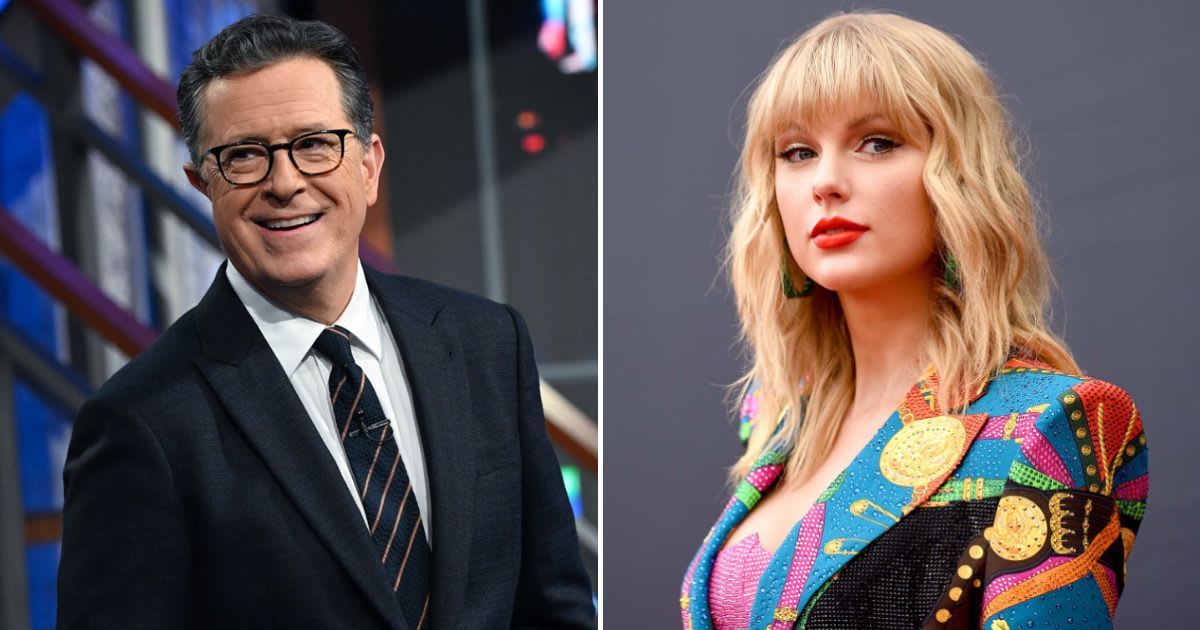 Stephen Colbert jokes he would kill for Taylor Swift (The Late Show with Stephen Colbert/Facebook, Getty Images)