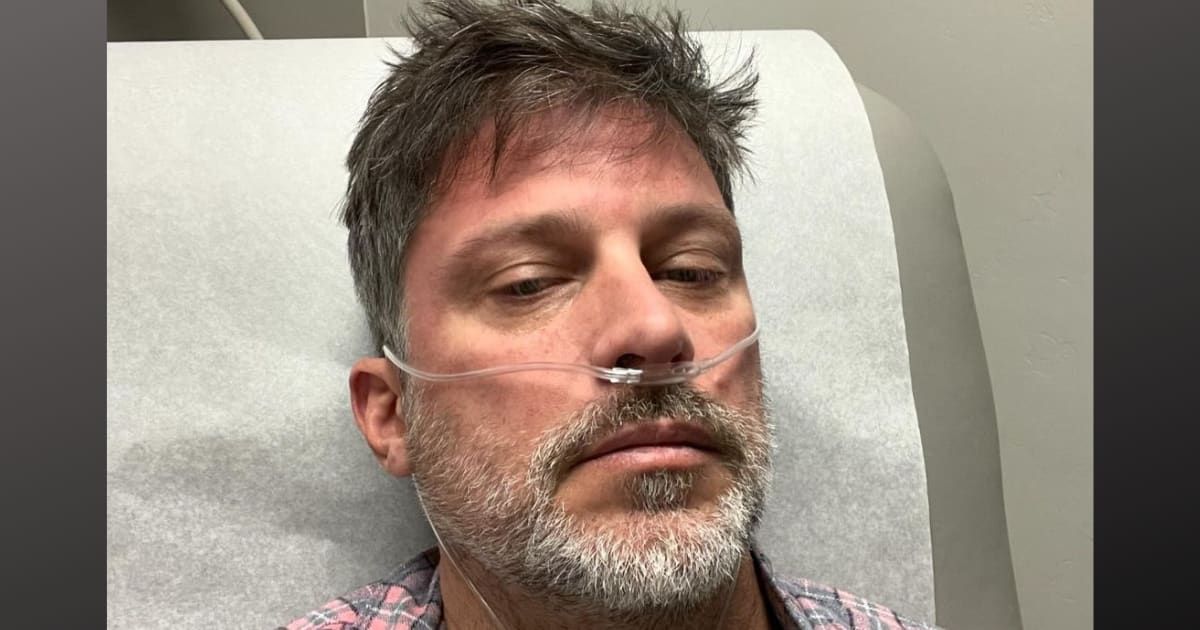 Greg Vaughan was diagnosed with severe altitude sickness while on a snowboarding trip with his sons in Colorado (@thegreg_vaughan/ Instagram) 