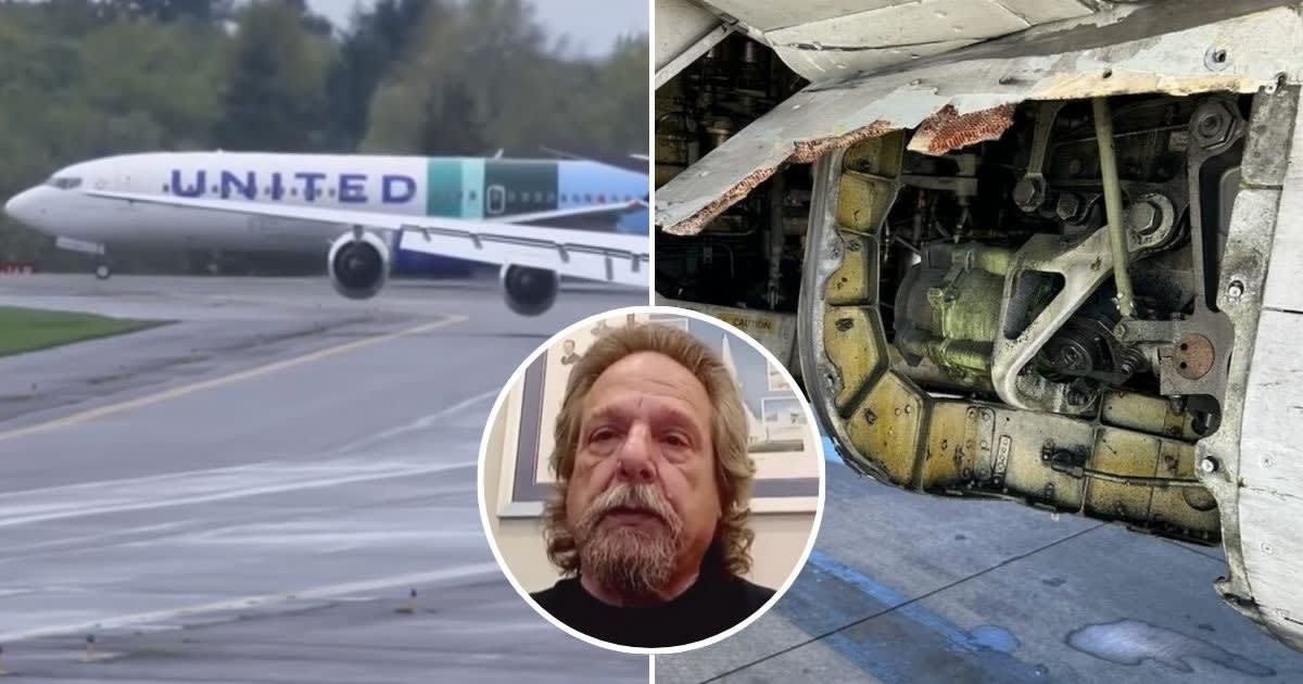 Internet sees red as United Airlines plane loses panel mid-flight amid Boeing whistleblower's sudden death