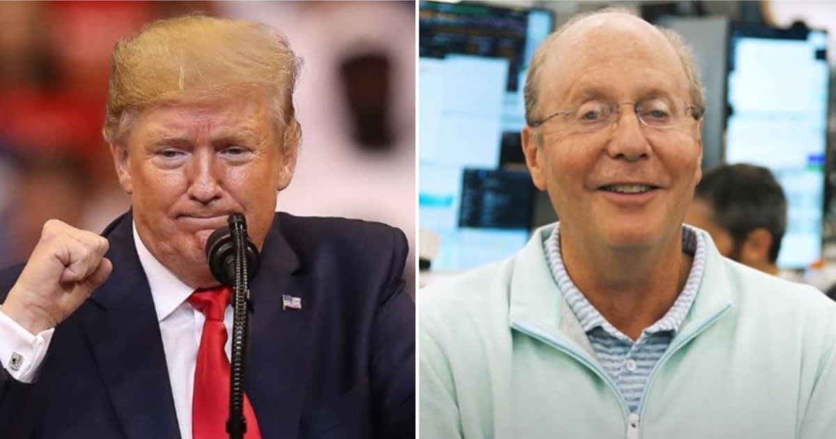 Hedge fund manager Jeff Yass is allegedly being considered as Donald Trump's Treasury Secretary if he wins the November presidential election (Getty Images, Susquehanna International Group/YouTube)