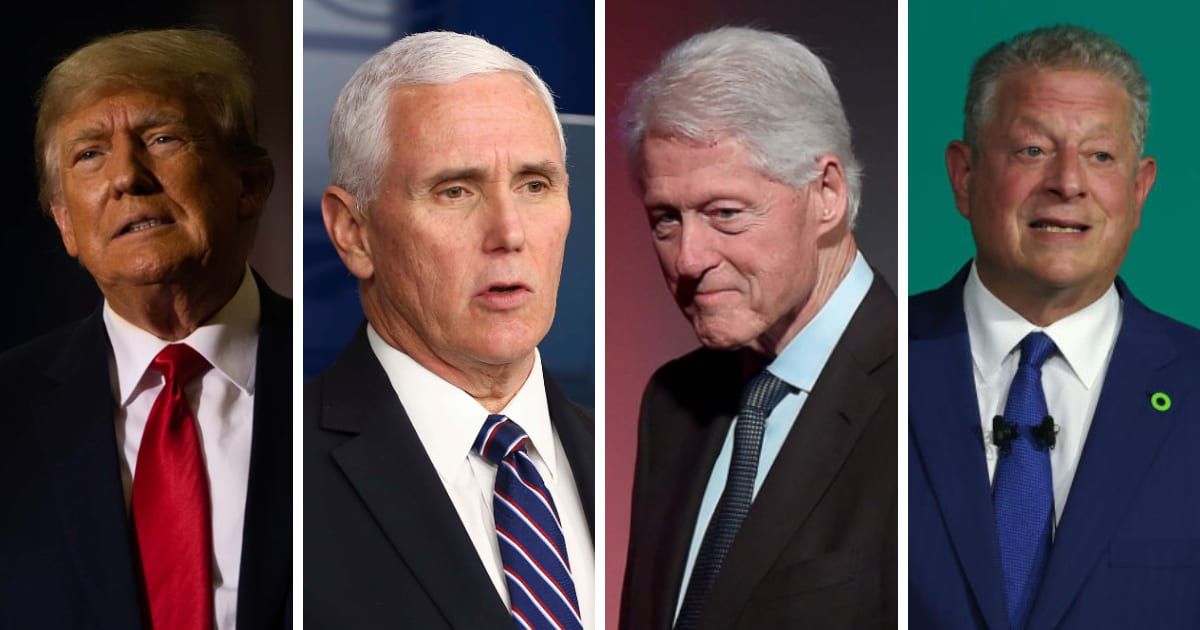 Former presidents and vice presidents, including Donald Trump, Mike Pence, Bill Clinton, and Al Gore drifted apart while in office (Getty Images)