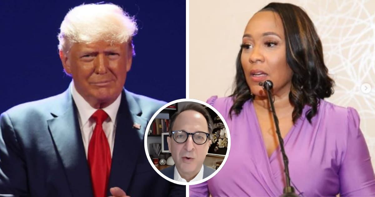 Ex-prosecutor Andrew Weissmann said Fani Willis should remove herself from Trump's Georgia case (Getty Images, MSNBC)
