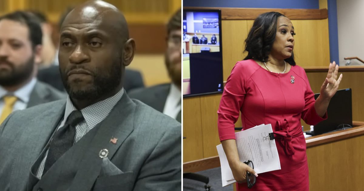 Nathan Wade and Fulton County DA Fani Willis were involved in a 'personal' relationship (CBS News/YouTube, Getty Images)