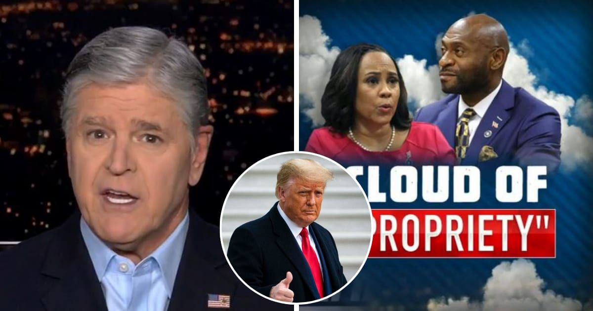 Fox News host Sean Hannity slammed Fulton County DA Fani Willis over her alleged relationship with her associate Nathan Wade (Fox News/YouTube, Getty Images)