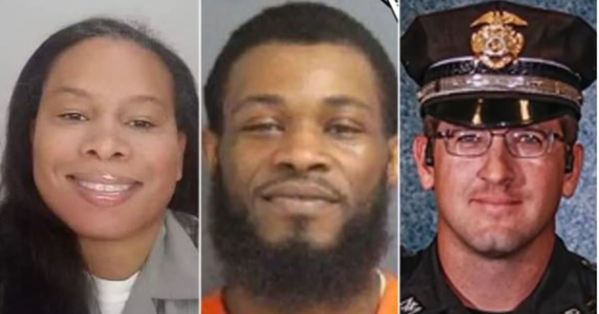 A manhunt is underway for Jaremy Smith who is suspected of fatally shooting Officer Justin Hare and is also wanted in connection with paramedic Phonesia Machado-Fore's death (Marion County Sheriff’s Office, New Mexico State Police)