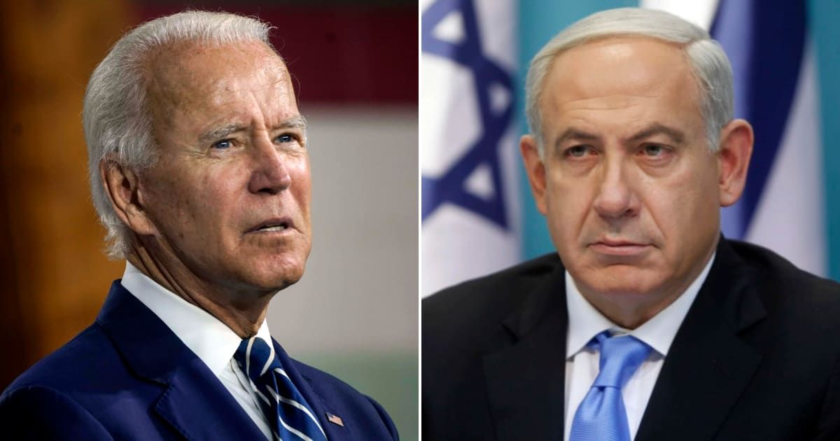 Pictured (L-R): US President Joe Biden, Israeli Prime Minister Benjamin Netanyahu (Getty Images)