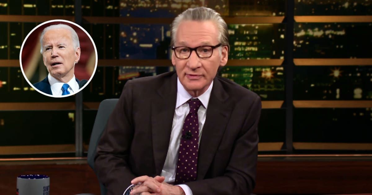 Bill Maher rambled about the general bleak mood that’s been reported over and over again and wondered why Joe Biden’s approval ratings are so low (RealTime/YouTube)