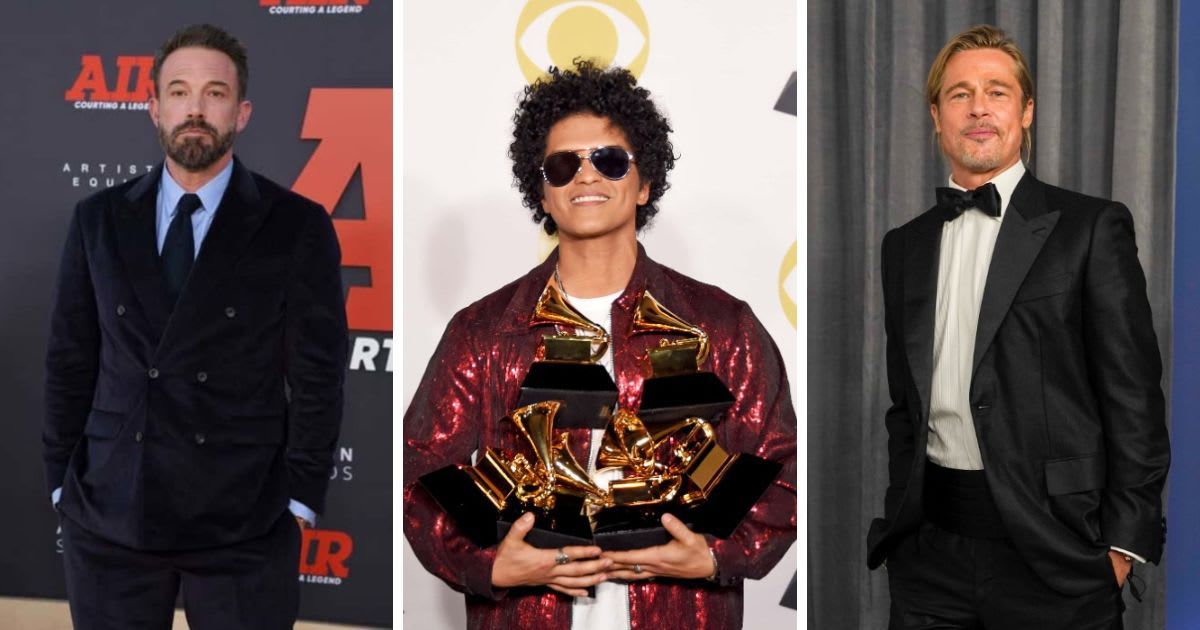Ben Affleck, Bruno Mars and Brad Pitt are some celebrities who have made and lost money while gambling (Getty Images)