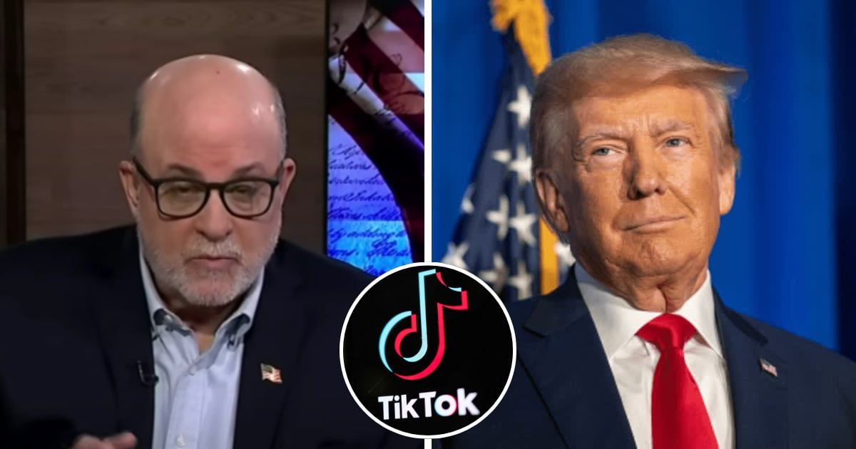 Mark Levin, who is an ardent supporter of Donald Trump, doesn't agree with his stance on TikTok (Fox News/YouTube, Getty Images)