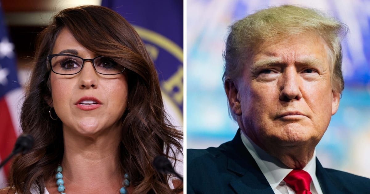 Rep Lauren Boebert boasted about Donald Trump's endorsement in a TV ad (Getty Images)