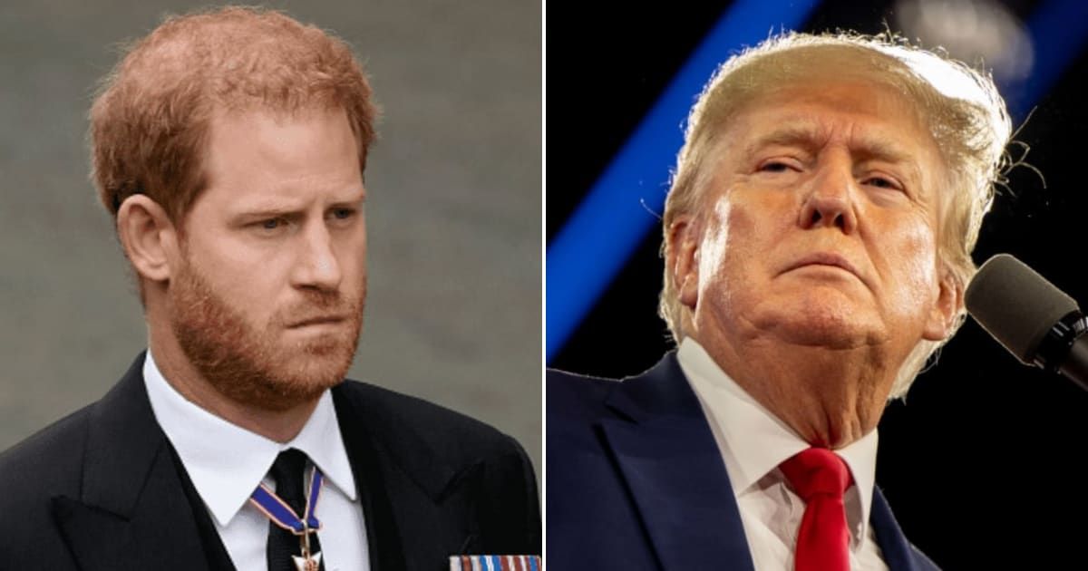 In a recent interview, former President Donald Trump stirred controversy by suggesting that Prince Harry could face deportation from the United States (Getty Images)