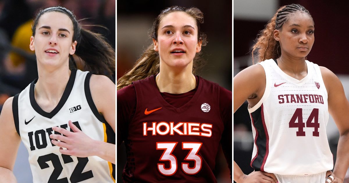 Caitlin Clark, Elizabeth Kitley, and Kiki Iriafen are among the outstanding players in this season of college basketball (Aaron J Thornton, Lance King, Thearon W. Henderson/Getty Images)