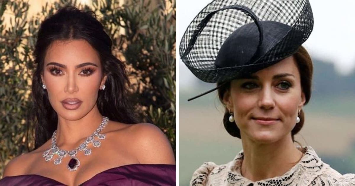Kim Kardashian took a jibe at Kate Middleton as concerns about her whereabouts grow (@kimkardashian/Instagram, Getty Images)