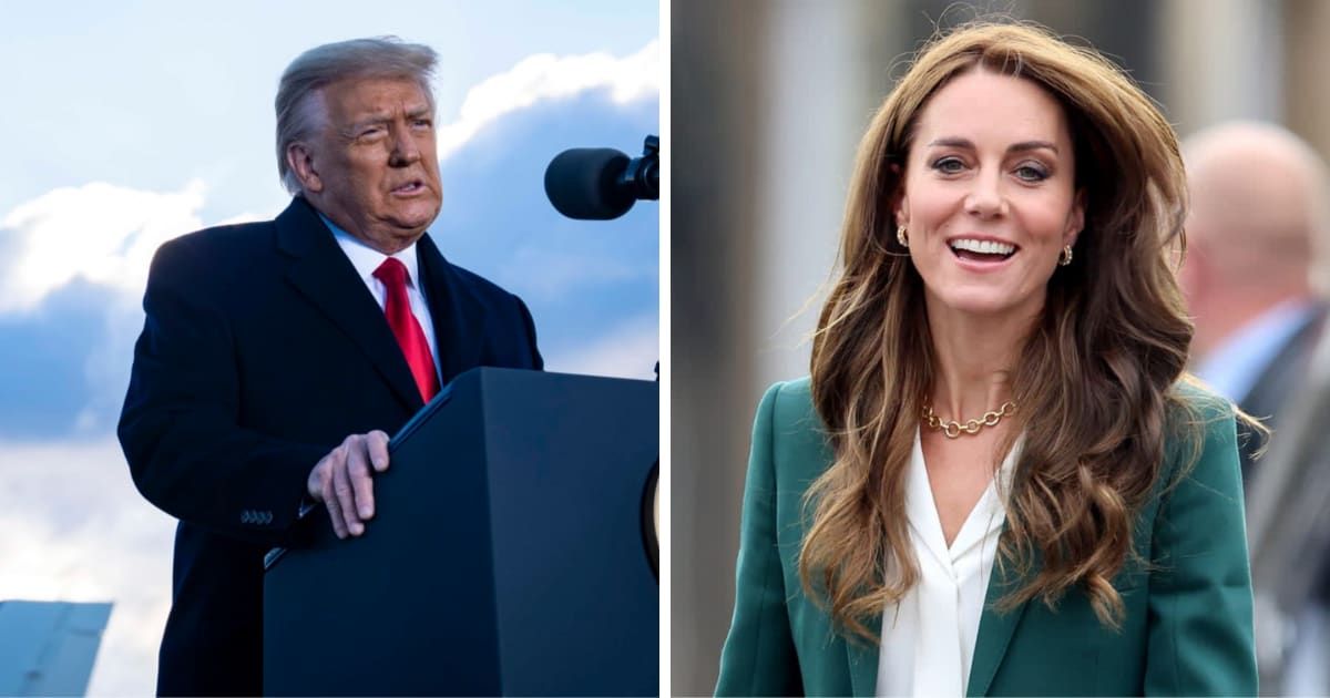 (L-R) Donald Trump questioned the necessity for such an uproar over Kate Middleton's photoshop debacle (Getty Images)