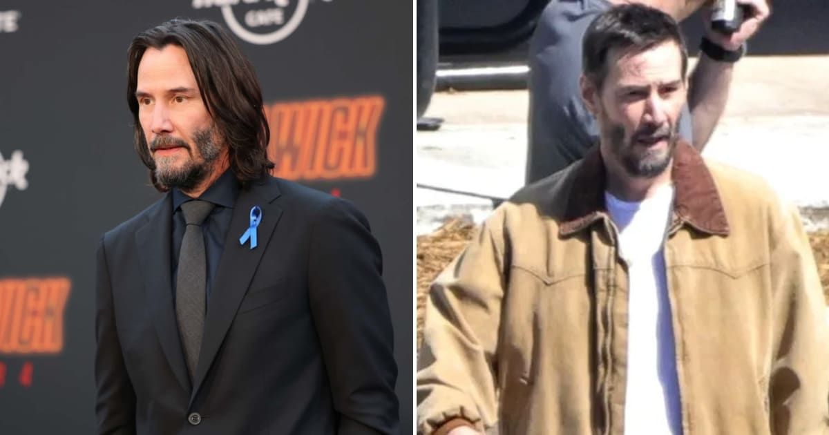 Keanu Reeves leaves long locks to sport a short hairdo (Getty Images, keanureevesfanpage.tr/X)